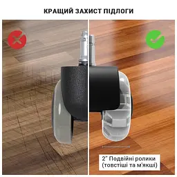 Ролик для крісла Аклас FI 11 D-50 декор, Прозорий (00166283) - мініатюра 10
