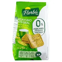 Печиво Florbu Desayuno Integral 0% azúcares без цукру 350 г