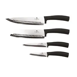 Набір ножів Black Silver Collection 4 предмети Berlinger Haus kuh0008917 - мініатюра 1