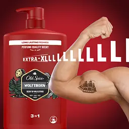 Гель для душу + шампунь Old Spice 3 в 1 Wolfthorn 1000 мл - мініатюра 8