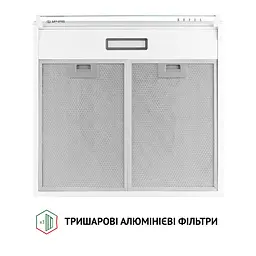 Витяжка плоска PERFELLI PL 5144 W LED - мініатюра 7