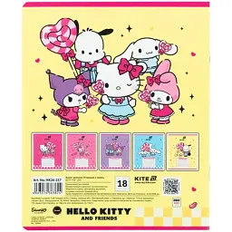 Зошит Kite Hello Kitty and Friends, 18 аркушів, лінія (HK26-237) - мініатюра 4