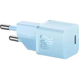 Зарядний пристрій Baseus GaN5 Fast Charger mini 1C 20W EU blue (CCGN050103) - мініатюра 3