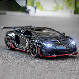 Колекційна металева модель автомобіля TK Group Lamborghini Aventador LP700-4 у широкому обвісі з інерцією, світлом та звуком 1:32 - мініатюра 5