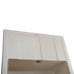 Гранітна мийка Globus Lux ONE слонова кiстка 650х500 - мініатюра 3