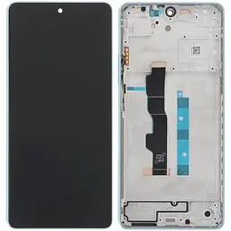 Дисплей Xiaomi Redmi Note 13 5G чорний, TFT, з рамкою синього кольору, Ocean Teal