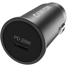 Зарядний пристрій Canyon PD 20W Pocket size car charger (CNS-CCA20B)