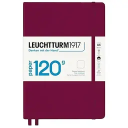 Блокнот Leuchtturm1917 120G Edition, Середній, Винний, Лінія (363536)