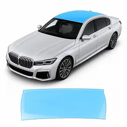 Антигравійна захисна бронеплівка за лекалами для BMW 7 Series G11/G12 facelift 2019-2022 - зона даху