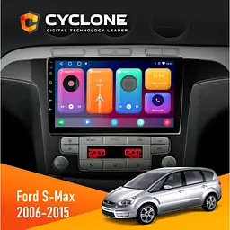 Штатна магнітола Ford S-Max 2006-2015 Climate Cyclone C9-001 2x32 CPL Cyclone (НФ-00004133)
