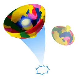 Іграшка-антистрес UFT Drop & Pops Ball Hip Hop Bouncing Ball попригун поппер літаючий 3 шт. (UFTDPB3) - мініатюра 2