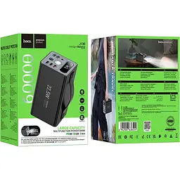 Зовнішній акумулятор Hoco Distant J138 60000mAh 22.5W Black [124994] - мініатюра 7