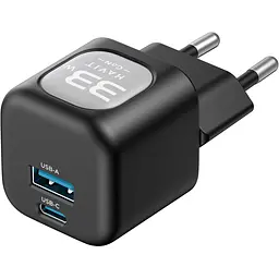 Зарядний пристрій Havit HV-UC230 GaN 33W USB-A+USB-C black (HV-UC230) - мініатюра 4