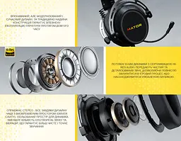 Ігрові навушники з мікрофоном HATOR ESH-50 HYPERGANG 3 SyncHUB USB 7.1 Hi-Res Black - мініатюра 8