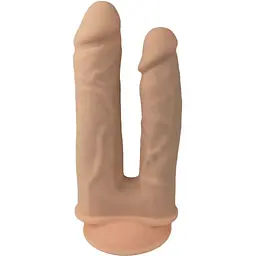 Фалоімітатор подвійний з вібрацією SilexD Double Gusto Flesh Motor (Model 1 Size 8 & 7)