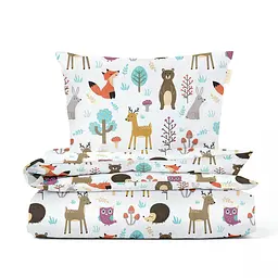 Дитяча постіль без простирадла COLORFUL ANIMALS COSAS (4822052109502)