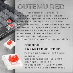 Клавіатура GamePro MK145R Red Switch Dark Gray [121475] - мініатюра 6