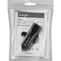 Зарядний пристрій Defender 2xUSB 12W 2.1A ECA-24 (83824) - миниатюра 3