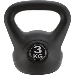 Гиря вінілова Gymtek 3кг чорний