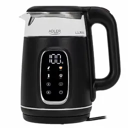 Електрочайник Adler AD 1305 1,7 л чорний/сріблястий