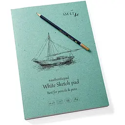 Блокнот-склейка для рисунку SM-LT Art Authentic А4 90г/м2 120л білий колір - мініатюра 2