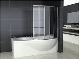 Шторка для ванни Rea Idea 120 см складана REA-W0850, Універсальна - мініатюра 4