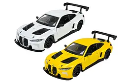 Іграшкова машинка гоночна BMW M4 GT3 1:43 Автопром металева 4377, 3 кольори, в коробці. 14,5x6,5x7см - мініатюра 2