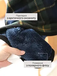 Універсальний плед-халат-шаль Solve у синю клітинку 100 x 140 см (KT9000904) - мініатюра 6