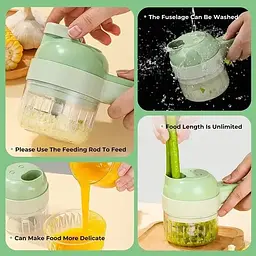 Ручний електричний подрібнювач для овочів Food Chopper Catling багатофункціональний 4 в 1 - мініатюра 3