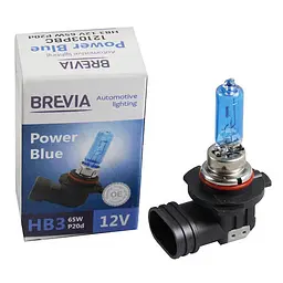 Галогенова лампа Brevia HB3 12V 65W P20d Power Blue 4200K(12103PBC)
