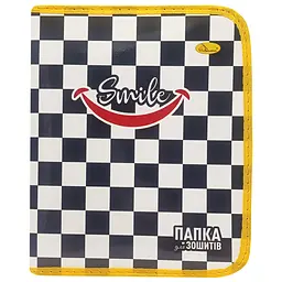 Папка для зошитів на блискавці "Smile Black and White" АП-1001-11