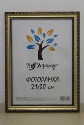 Фоторамка 13х18, золото-коричнева із золотим обрамленням, 333-х811-10, СКЛО + КАРТОН                                                                                                                                                                                                                                                                                                                                                                                                            