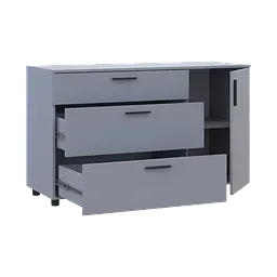 Комод Doros Торн Сірий 3Ш/1Д 135х51.6х80 (41510183) - мініатюра 8