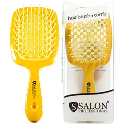 Щітка для волосся Salon Professional продувна 20 см SP0099 SL, Жовта