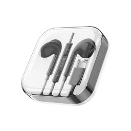 Дротові навушники Hoco M1 Max Type-C crystal earphones with mic, 1.2m, black - мініатюра 3