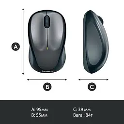 Миша Logitech M235 WL Grey (910-002201) - мініатюра 6