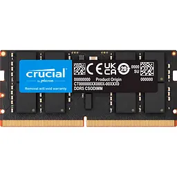 Модуль пам'яті SO-DIMM DDR5 Crucial 16GB 6400MHz (CT16G64C52CS5) [147394]