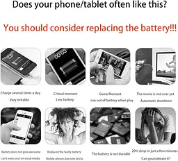 Aousavo AK-S3 Змінна літій-іонна батарея, сумісна з Emporia Smart 3 Mobile Phone Smart Seniors (Only Smart 3) - мініатюра 6