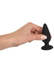 Анальна пробка Orion Black Velvets Heavy Plug Medium 8.9 см (чорний) - мініатюра 9