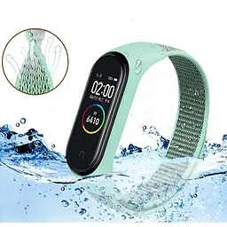 Ремінець BeCover Nylon Style для Xiaomi Mi Smart Band 7 Black (707655) - мініатюра 2