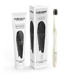 Набір Curasept Whitining Luxury White (паста 75 мл + зубна щітка) - мініатюра 4