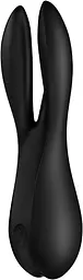 Кліторальний вібратор Satisfyer Threesome 2 Black, 3 гнучкі пальчики, 3 мотори - мініатюра 4