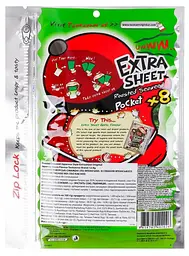 Чіпси Норі Tao Kae Noi Extra Sheet Pocket x8 sheets Roasted Seaweed Original 12.8г - мініатюра 2