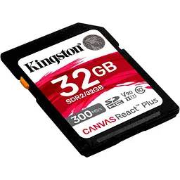 Карта пам'яті Kingston 32GB SDHC class 10 UHS-II U3 Canvas React Plus (SDR2/32GB) - мініатюра 2