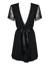 Сексуальний комплект Obsessive Miamor Robe L/XL чорний - мініатюра 5
