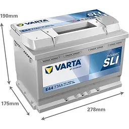 Акумулятор Varta Dynamic SLI 12В 77Аг 780А (EN) R+ (577400078) - мініатюра 3