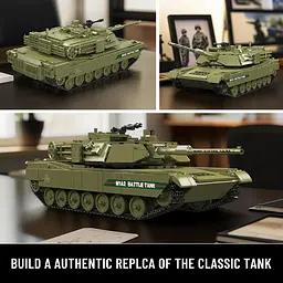 Конструктор танк на радіокеруванні Mould King танк MIA2 Main Battle Tank   для дорослих та дітей військова техніка 1168 деталей - мініатюра 8