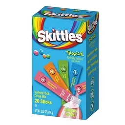 Порошковий напій Skittles Tropical Singles To Go Variety Pack 57.4 г - мініатюра 2
