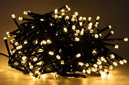 Світлодіодна гірлянда нитка вулична Led Cob 10 м 100led батарейки Warm White