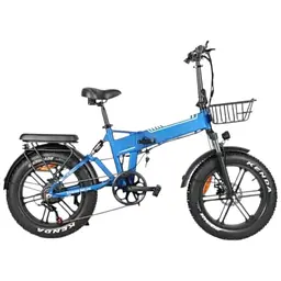 Електровелосипед Trigo фетбайк 20 дюймів 1200W 48V 24Ah синій